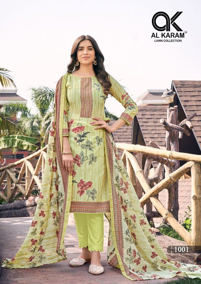 Al Karam Shanaya Wholesale Printed Cotton Dress Material